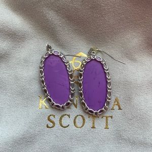 Kendra Scott Braided Purple Elle Earrings